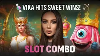 VIKA CONQUERS THE REELS! 🏹 Bow of Artemis + Sweet Kingdom Slot Runs