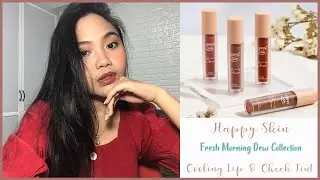 HAPPY SKIN DEW COOLING LIP & CHEEK TINT REVIEW | FRESH MORNING DEW COLLECTION