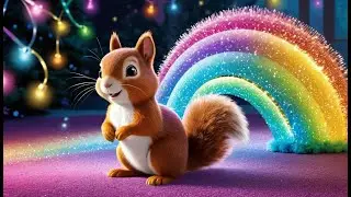 Sparkle Squirrel and the Rainbow Slide | Fun Squirrel Song  Kids | Magical Rainbow Adventure Rhyme