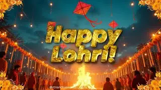 Lohri Whatsapp Status Wishes | Lohri Messages Video Greetings 2025 | Lohri fire whatsapp status 2025