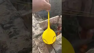 Experiment: Will a water balloon explode when it rolls down from a tall building?💥🎈#satisfying
