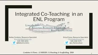 Integrated Co-Teaching in an ENL Program