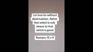 CLEAVE TO THAT WHICH IS GOOD