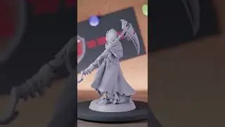 5e Necromancer | DnD Female Necromancer Warrior Miniature #necromancer #dndminiatures