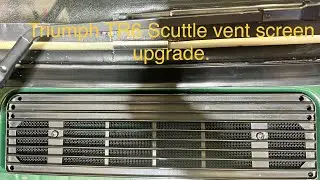 Triumph TR6 scuttle vent screen upgrade @DIYHELP