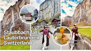 Staubbach Falls Lauterbrunnen 🇨🇭 | Switzerland Travel Vlog