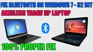 [Хинди] Исправление Bluetooth на ноутбуке HP Ахилеша Ядава на Windows 7 32 бит!!!