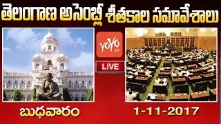 Telangana Assembly Winter Session LIVE | 1-11-2017 | TS Assembly | YOYO TV Channel