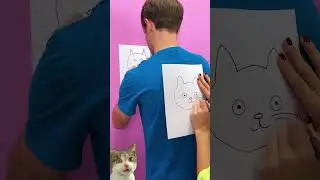 Guess Who Drew Cat Better? 😂 #Art