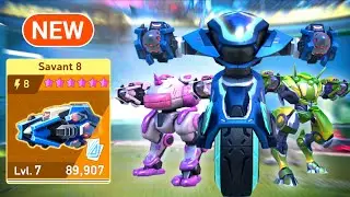 NEW WEAPON Savant 8 with Killshot, Lancer, Tengu - Mech Arena Robots