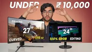 Best Monitor Under 10000 in 2025 (Gaming, Editing, Work) Best Monitor Under 10000 in india 2025