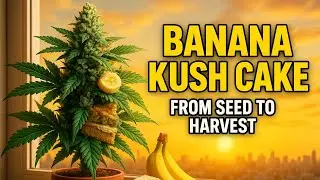 Vom Samen bis zur Ernte 🥦 Fensterbank- Balkongrow ☀️ Banana Kush Cake 🍌 🍃 🍰