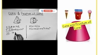 Cone and Frustum of Cone ll Formula ll Trick to learn #mathematics#mensuration#importantconcept#ssc#