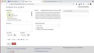 Enriching Students Scheduling A Student
