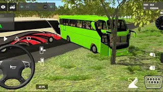 2025 Indonesian Bus Simulator Full Traffic Driving Hill road Offload New Bus Gameplay Video Part 92