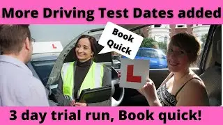 New driving test added !!! Book before its taken