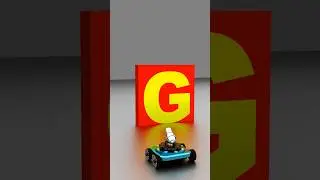 Alphabet G animation video in Blender #alphabet #shorts