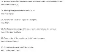 SECRETARIAL PRACTICE MCQ'S PART 1
