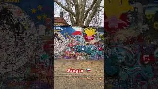 Lennon Wall Prague #tourism #travel #streetart #graffiti #europe #vacation #citybreak #europe #art