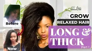 HOW TO MAKE YOUR RELAXED HAIR THICK...