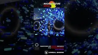 05 Niagara Tunnel effect using only a texture in Unreal Engine