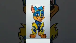 Coloring Mighty Pups Chase | Paw Patrol Coloring Pages for Kids