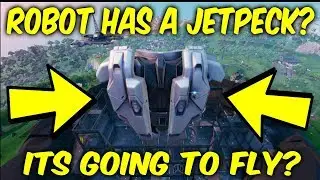 Fortnite map changes.Pressure plant - Giant Robot has a Jetpack.ITS GONNA FLY!?!?!