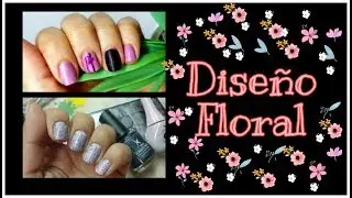 Estampado floral HOLO | Colaboracion con Zespry's Nails | Entre Esmaltes
