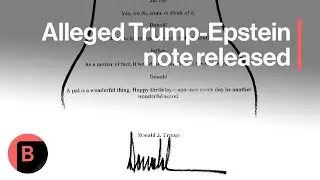 Trump&rsquo;s Alleged Epstein Birthday Note Released By Democrats