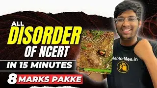 All Disorders of NCERT in 15 minutes🔥| 8 marks पक्के | NEET