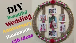 Diy beautiful handmade wedding//anniversary gift ideas//handmade photo frame making ideas/wall decor