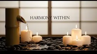 Relaxing Zen Evening Rain Bamboo Fountain and Candle Glow for Healing Meditation Sleep and Serenity