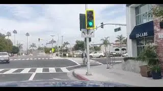 Coastal and Downtown Driving Tour: SEAL BEACH, CA. USA. ( early morning & cloudy day )