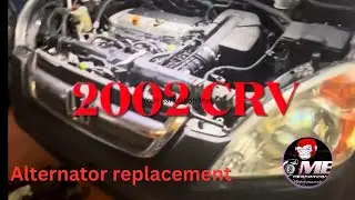 How to replace an 2004 k24 Honda  CRV alternator.