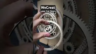 @WeCreatOfficial #laser cut #gear project. Huge thanks to WeCreat for sending over the Vision 40w