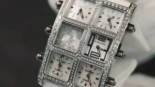 IceLink Floating Diamond 6Timezone Watch
