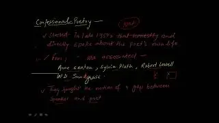What is  Confessional Poetry|| ENGLISH LITERATURE NOTES|| Ugc net English Preparation