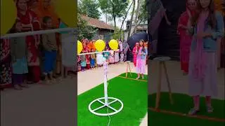Village Balloon Challenge Fun Moment #VillageChallenge#BalloonGame#RuralFun#VillageLife#FunWithKids