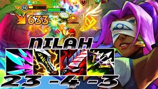 WILD RIFT NILAH ADC GAMEPLAY | 23 -4 -3 MVP | NILAH BUILD RUNES