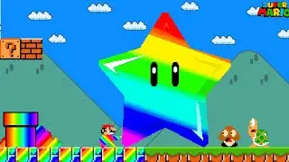 Super Mario Bros., but Mario Can Touch the Color Rainbow