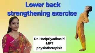 LOWER BACK STRENGTHENING EXERCISE | Spine exercise | Physio | Priya Physio Point| Haripriyadharsini
