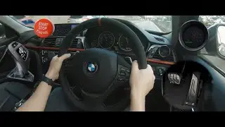 Cheap and easy F30 Interior Mods! M Performance Steering, Autool X60, Start Button, Sport Pedals