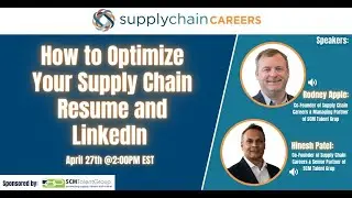 How to Optimize Your Supply Chain Resume & Linkedin | Supply Chain Careers