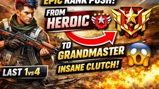 Grandmaster Rank Push 🔥 Intense Free Fire Rank Up Match | Full Gameplay Hindi #freefire #gaming #op 