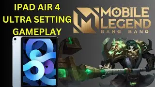 iPad Air 4 Mobile Legends GameTest Ultra Max Settings in 2023