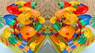 Relaxing Satisfying with Marble Run ASMR Building Blocks ❤️ How to Make Marble Race Building Blocks