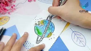 ISMB01 Making Handmade Flower Buds of The Broken Planet Card / Ileen Shultz Man Bray