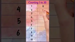Count 1 to 20, learn numbers 1 to 20, #numbers #counting #ginti #ytshorts  #countingkingdom