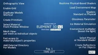 Element 3D v2 Shortcuts