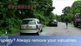 Theft from vehicles - crime prevention advice
